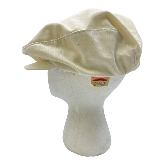 Disney Mickey Mouse White Beret Cap Vintage Made In The USA Large/XL - Picture 3 of 4
